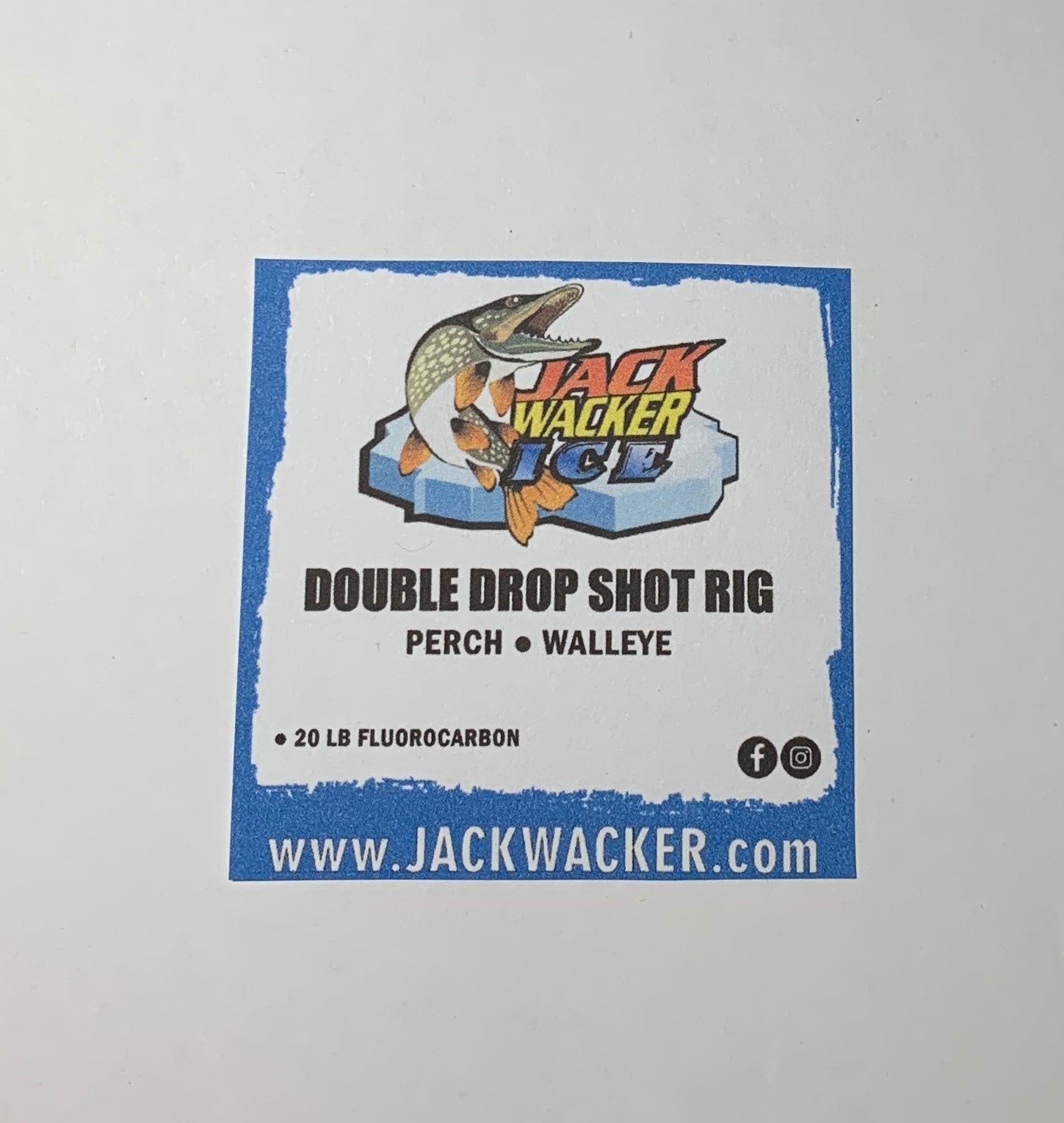 Jack Wacker ICE Double Drop Shot Rig – Jack Wacker Fishing Gear Co.