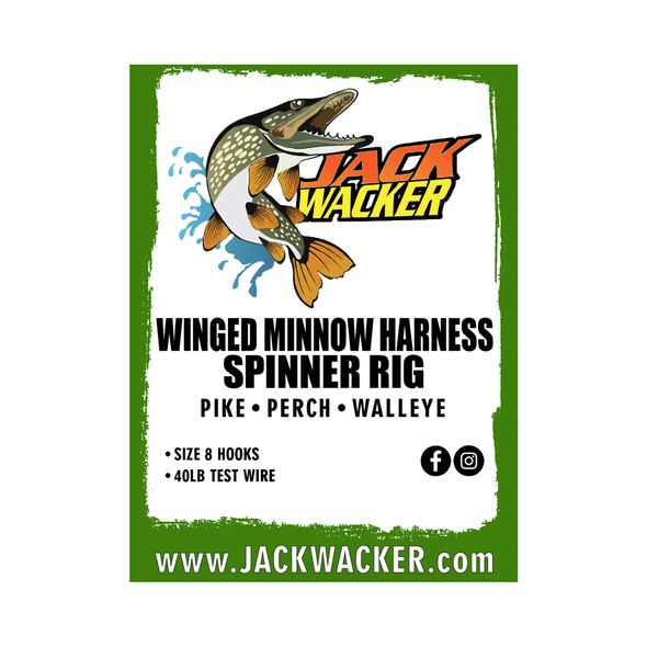 Winged Minnow Harness Spinner Rig, Jack Wacker Fishing Gear Company
