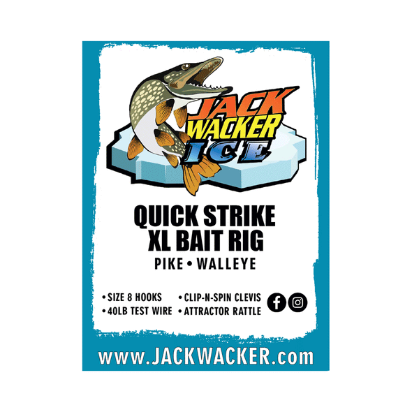 Jack Wacker Ice Quick Strike XL Bait Rig, Jack Wacker Fishing Gear Company