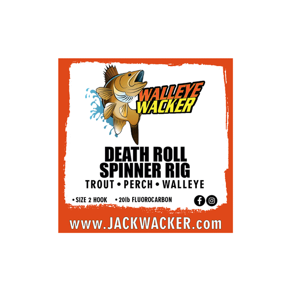 Walleye Wacker Death Roll Spinner Rig, Jack Wacker Fishing Gear Company