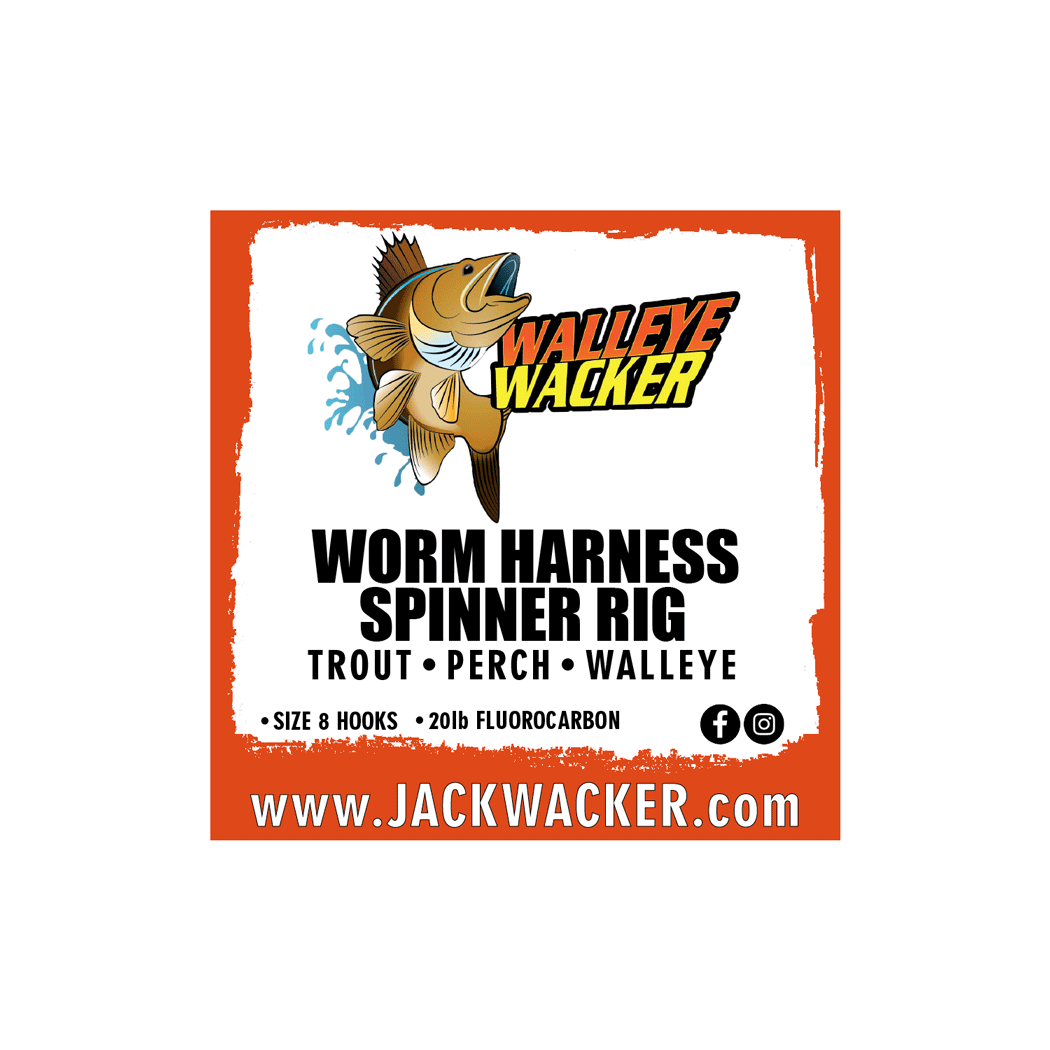 Walleye Wacker Worm Harness Spinner Rig
