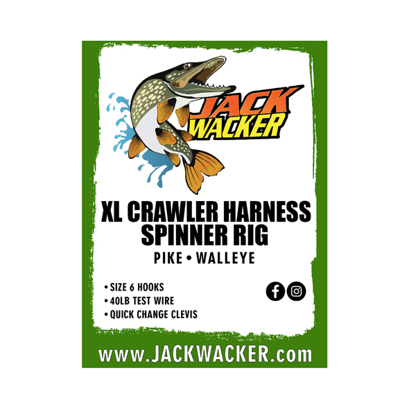 XL Crawler Harness Spinner Rig, Jack Wacker Fishing Gear Company